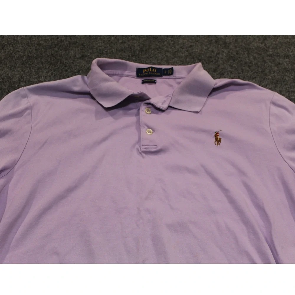 Polo Ralph Lauren Classic Fit Purple Polo‎ Shirt with Pony Logo